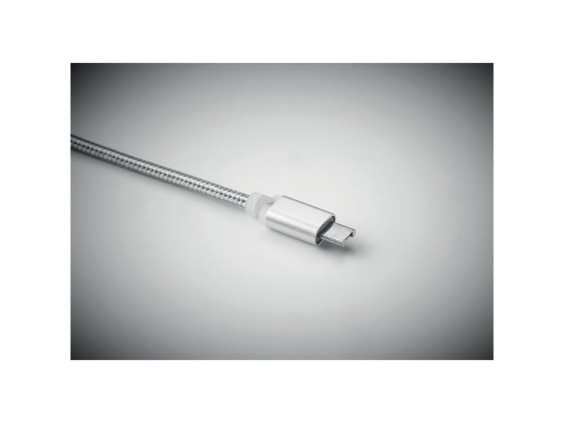 Sleutelhanger met oplaadkabel blauw