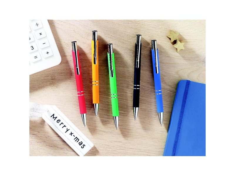 Aluminium balpen blauw