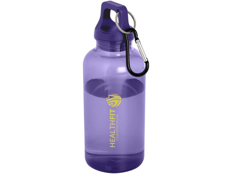 Oregon 400 ml waterfles van RCS-gecertificeerd gerecycled plastic met karabijnhaak