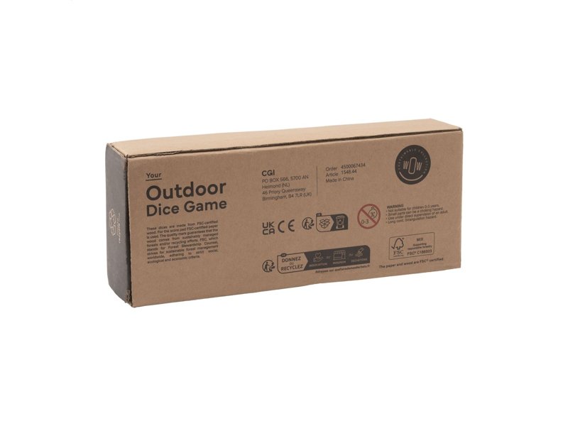 Outdoor Dice Game dobbelspel Outdoor Dice Game dobbelspel