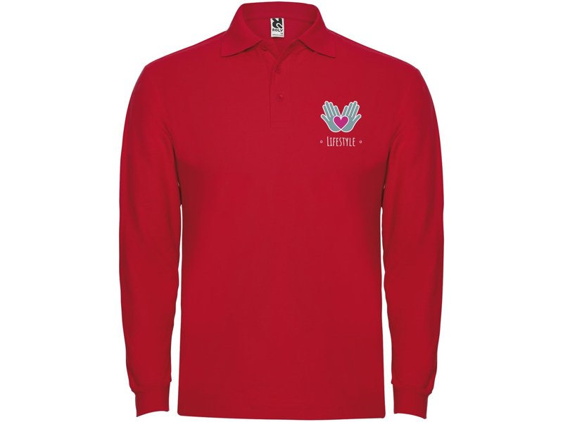 Estrella herenpolo met lange mouwen