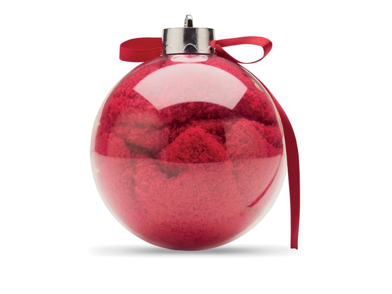 SNUG L - Kerstman sokken balornament