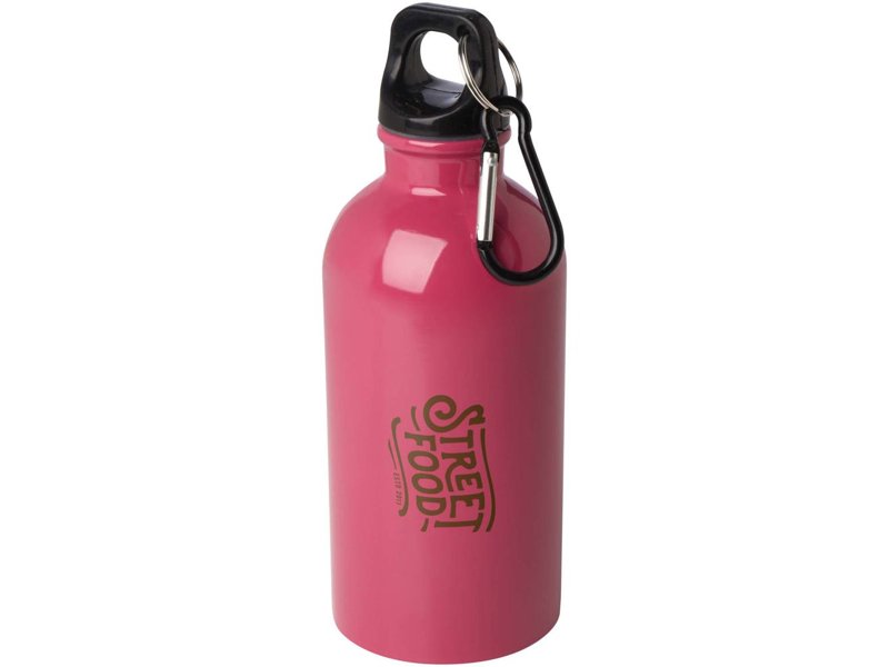 Oregon 400 ml RCS gecertificeerde enkelwandige roestvrijstalen waterfles met karabijnhaak