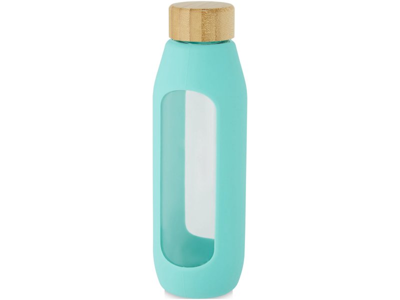 Tidan fles van 600 ml in borosilicaatglas met siliconen grip Tidan fles van 600 ml in borosilicaatglas met siliconen grip