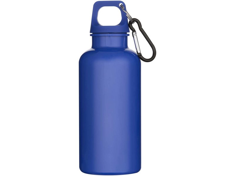 Oregon 400 ml effen waterfles van RCS gecertificeerd gerecycled plastic met karabijnhaak Oregon 400 ml effen waterfles van RCS gecertificeerd gerecycled plastic met karabijnhaak