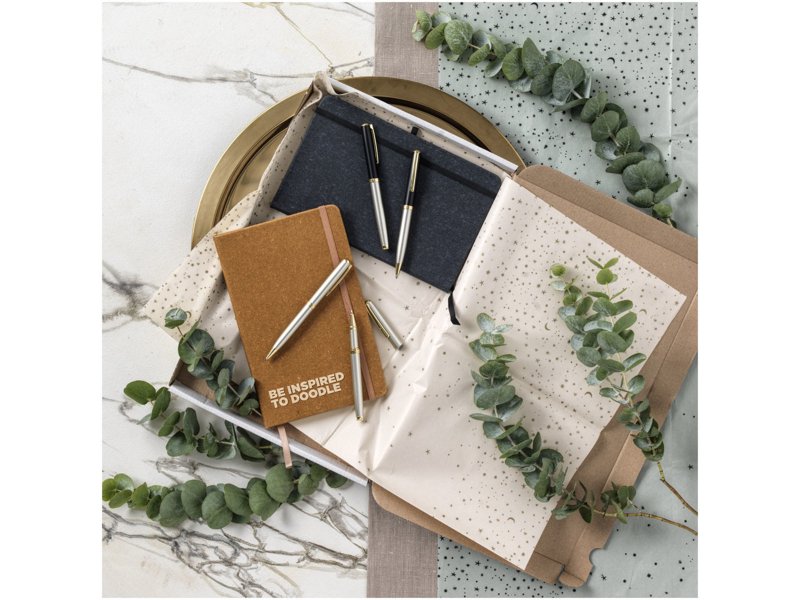 Atlana lederen notitieboek in A5 formaat