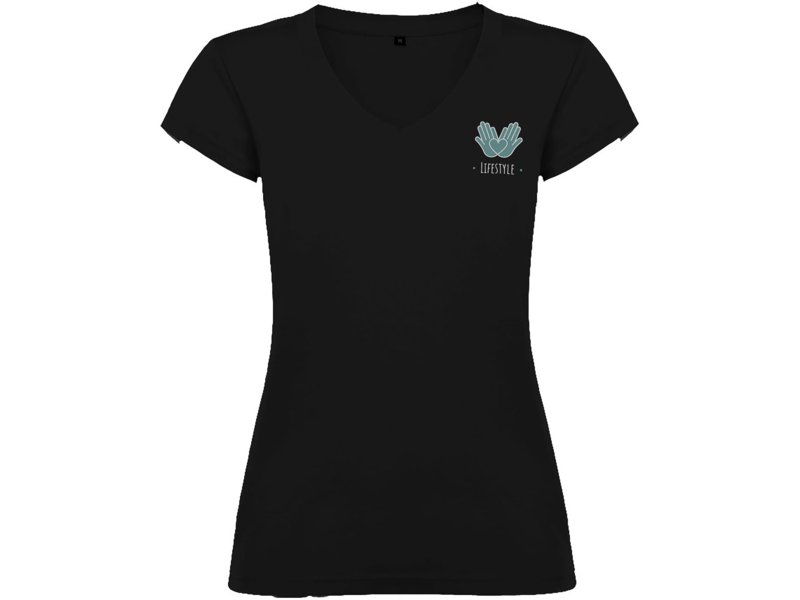 Victoria damesshirt met V-hals en korte mouwen Victoria damesshirt met V-hals en korte mouwen