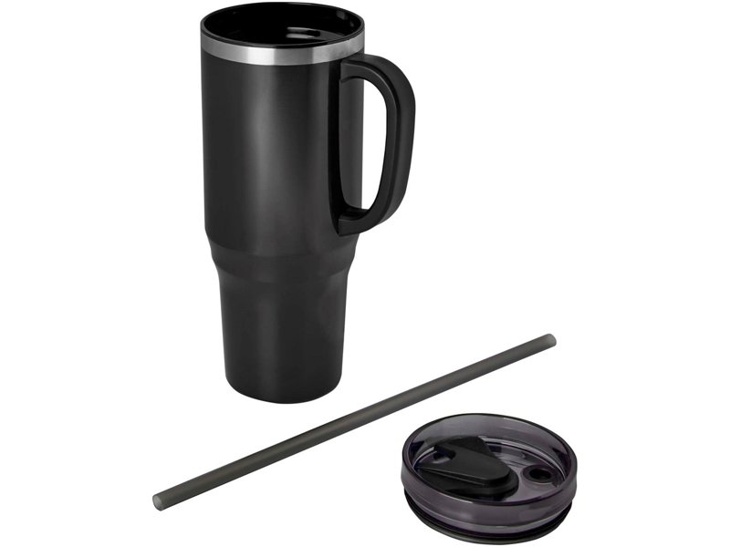 Melbourne 1200 ml RCS-gecertificeerde geïsoleerde beker met rietje