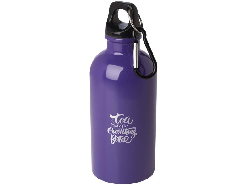 Oregon 400 ml RCS gecertificeerde enkelwandige roestvrijstalen waterfles met karabijnhaak