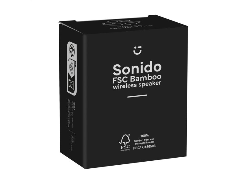 Sonido 5W Bamboo Wireless Speaker bedrukken | Jouw relatiegeschenk & promotieartikel Sonido 5W Bamboo Wireless Speaker bedrukken | Jouw relatiegeschenk & promotieartikel