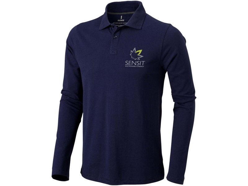 Oakville heren polo met lange mouwen