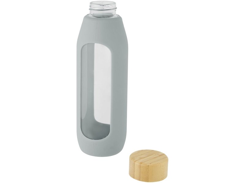 Tidan fles van 600 ml in borosilicaatglas met siliconen grip Tidan fles van 600 ml in borosilicaatglas met siliconen grip