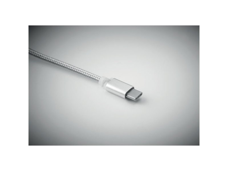 Sleutelhanger met oplaadkabel blauw