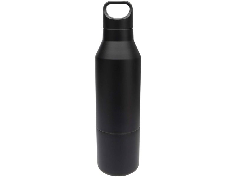 Odessy 600 ml RCS gecertificeerde, geïsoleerde fles van gerecycled roestvrijstaal met 300 ml beker