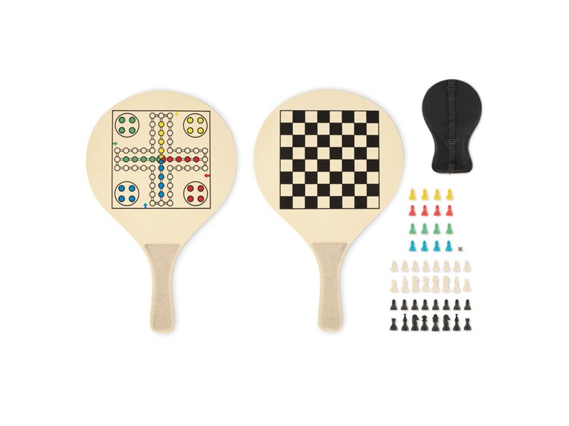 IWON strand racket set bedrukken | Strandspel met logo en extra spelwaarde IWON strand racket set bedrukken | Strandspel met logo en extra spelwaarde
