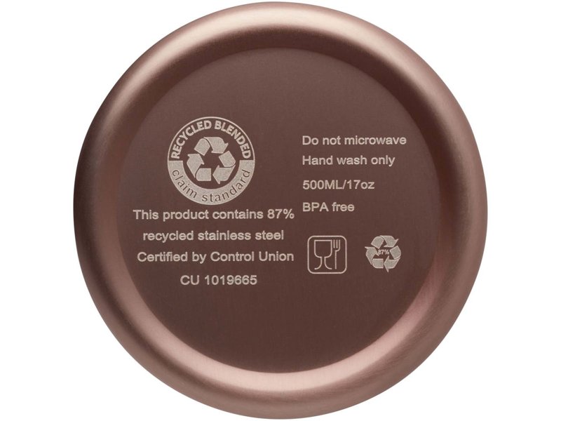 Vasa 500 ml RCS-gecertificeerde gerecyclede roestvrijstalen koperen vacuümgeïsoleerde fles