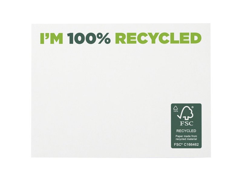 Sticky-Mate® gerecyclede sticky notes 100 x 75 mm Sticky-Mate® gerecyclede sticky notes 100 x 75 mm