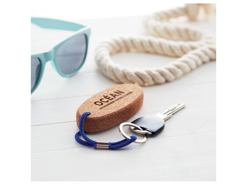 Drijvende sleutelhanger van kurk Drijvende sleutelhanger van kurk