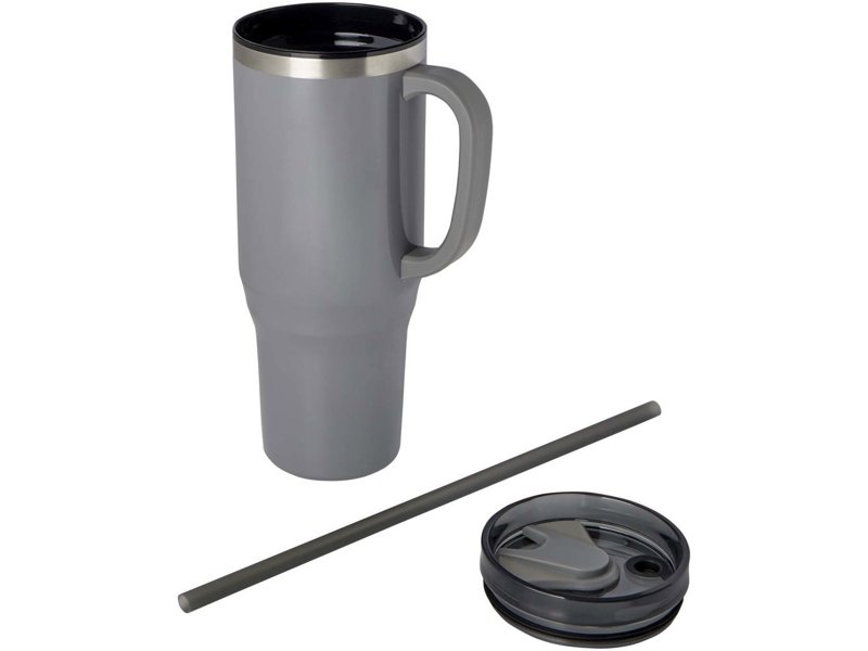 Melbourne 1200 ml RCS-gecertificeerde geïsoleerde beker met rietje