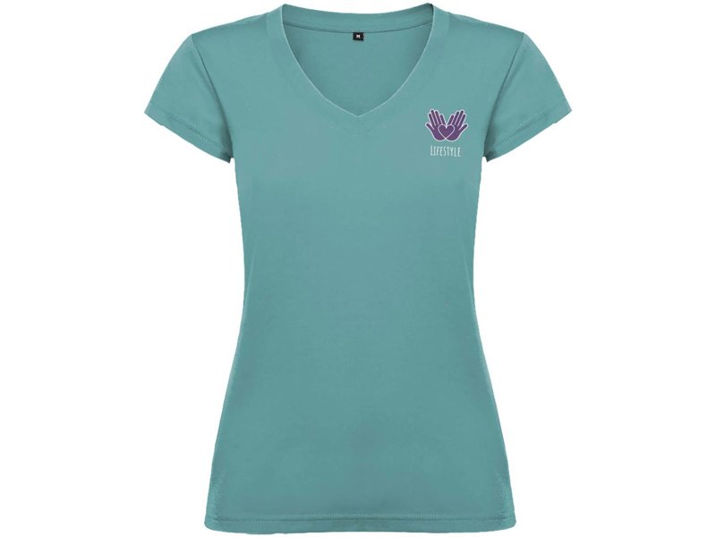 Victoria damesshirt met V-hals en korte mouwen Victoria damesshirt met V-hals en korte mouwen