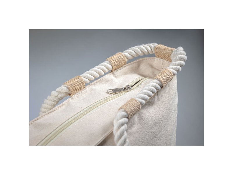 MAKENKE - Strandtas canvas/jute