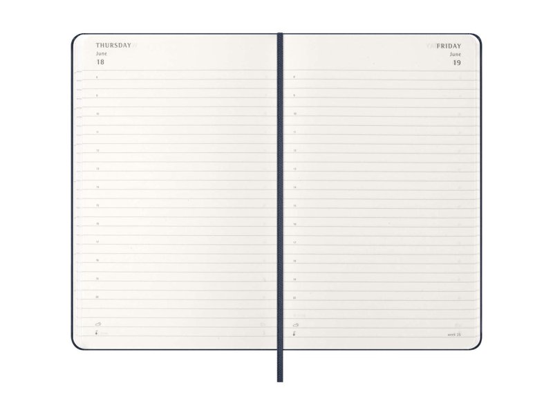12M dag agenda L met harde kaft