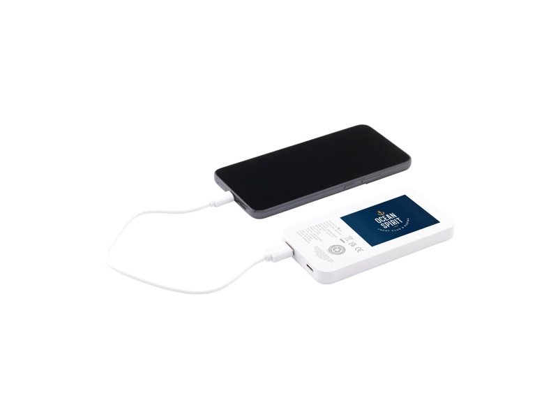 Solar RCS Powerbank 4.000 mAh bedrukken | Zonne-energie powerbank als eco relatiegeschenk met logo Solar RCS Powerbank 4.000 mAh bedrukken | Zonne-energie powerbank als eco relatiegeschenk met logo