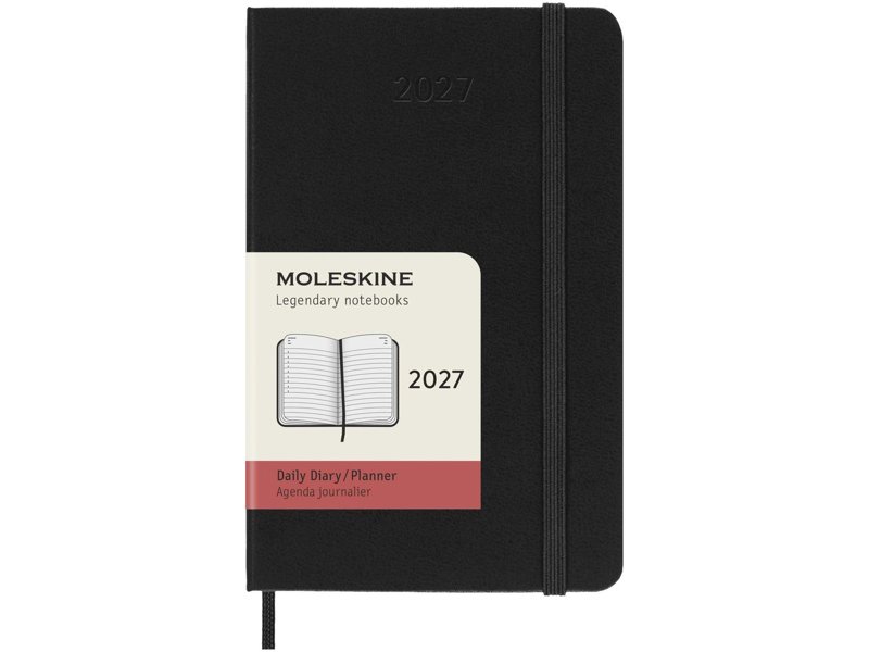 Moleskine hardback pocket dag-agenda voor 12 maanden Moleskine hardback pocket dag-agenda voor 12 maanden