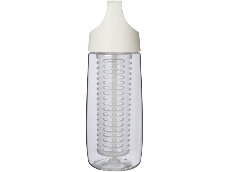 HydroFruit 700 ml drinkfles van gerecycled plastic met klapdeksel en infuser