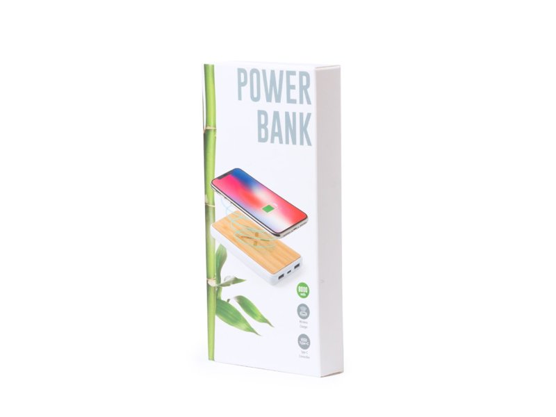 Betrouwbare Dickens Power Bank 8.000 mAh bedrukt met bedrijfslogo relatiegeschenk