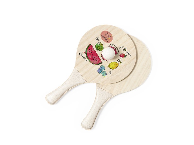 Sublimatie Strand Rackets Zaxia bedrukken | Full colour strandrackets met logo