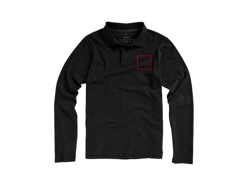 Oakville heren polo met lange mouwen