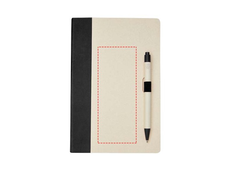 Dairy Dream set van referentie A5 notitieboek en balpen gemaakt van gerecyclede melkpakken Dairy Dream set van referentie A5 notitieboek en balpen gemaakt van gerecyclede melkpakken