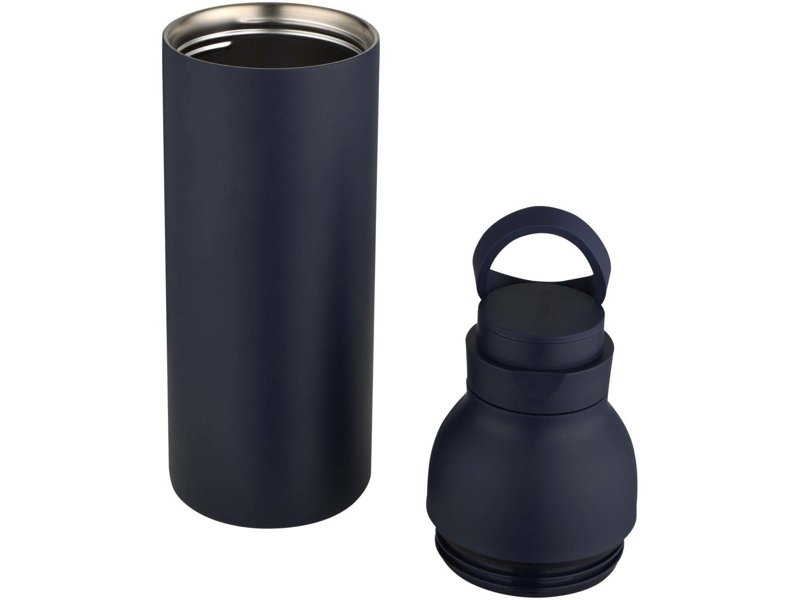Illuminate 650 ml RCS gerecyclede dubbelwandige roestvrijstalen waterfles met 3-delige dekselset