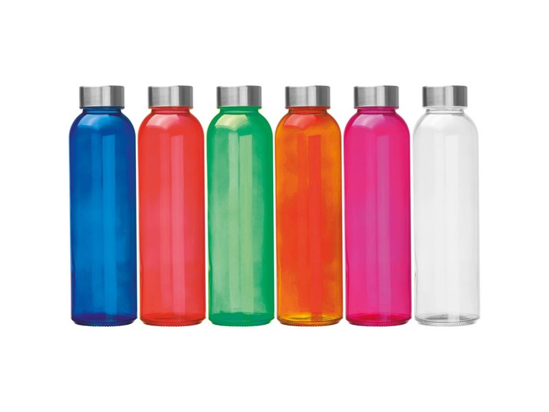 Glazen fles Indianapolis bedrukken | Trendy relatiegeschenk in glas Glazen fles Indianapolis bedrukken | Trendy relatiegeschenk in glas
