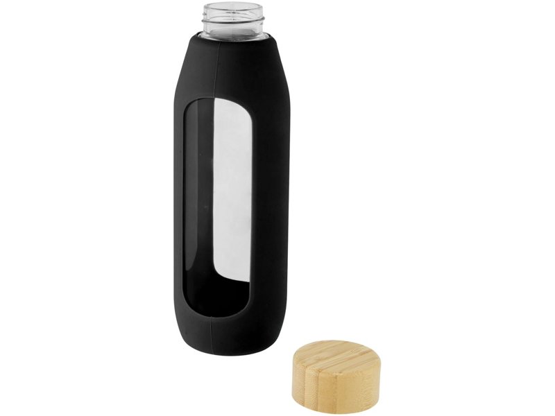 Tidan fles van 600 ml in borosilicaatglas met siliconen grip Tidan fles van 600 ml in borosilicaatglas met siliconen grip