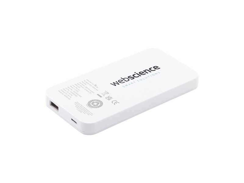 Solar RCS Powerbank 4.000 mAh bedrukken | Zonne-energie powerbank als eco relatiegeschenk met logo Solar RCS Powerbank 4.000 mAh bedrukken | Zonne-energie powerbank als eco relatiegeschenk met logo