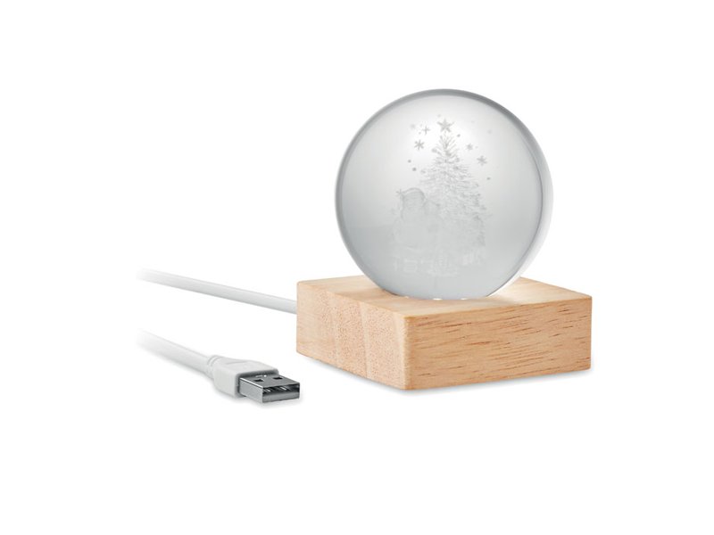 SANTA LIGHT - Kerst LED glas bol