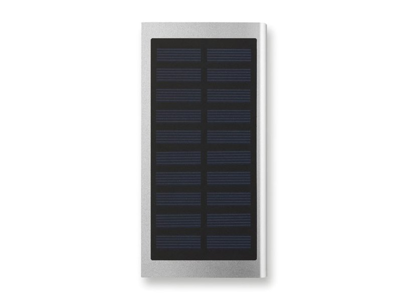 Solar PowerFlat Power Bank 4.000 mAh bedrukken | Jouw relatiegeschenk & promotieartikel