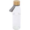 Porto 500 ml glazen waterfles met siliconen handgreep en bamboe deksel