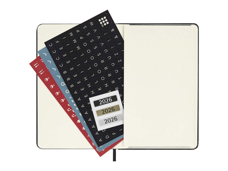 Moleskine hardback pocket dag-agenda voor 12 maanden