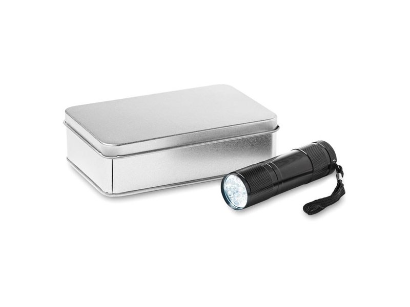 Aluminium LED zaklamp zwart