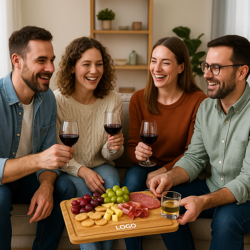 Borrelplanken bedrukken met logo
