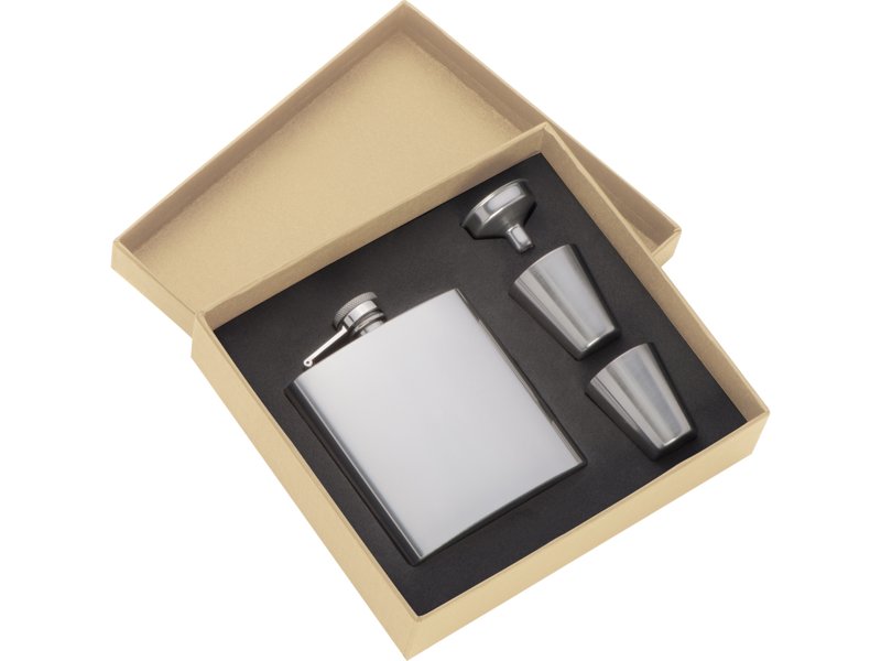 Heupfles met 2 bekertjes Heupfles met 2 bekertjes