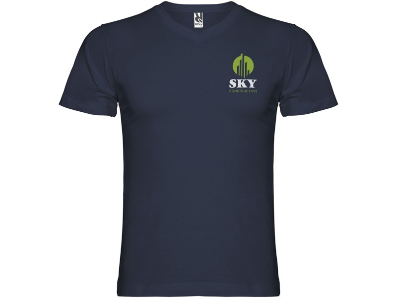 Samoyedo herenshirt met V-hals en korte mouwen Samoyedo herenshirt met V-hals en korte mouwen