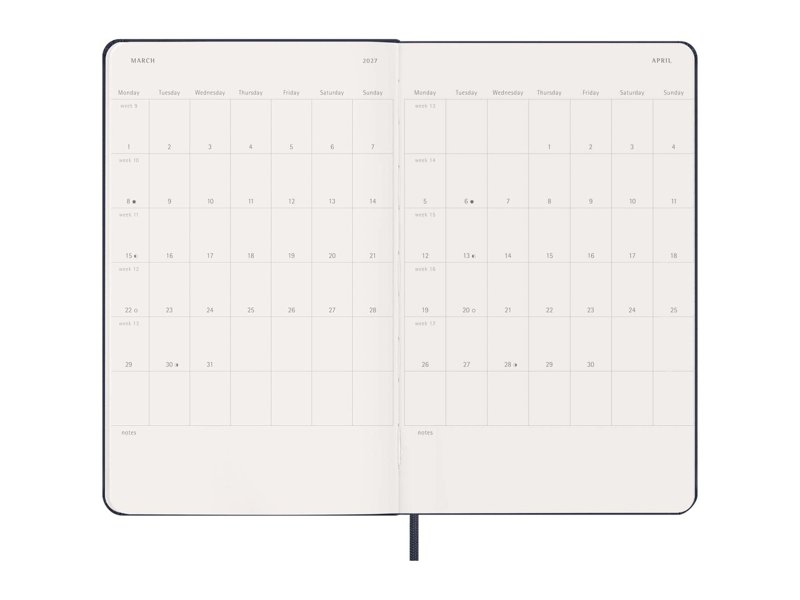 12M week agenda L met harde kaft