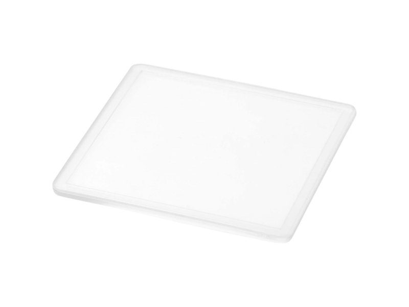 Ellison vierkante kunststof onderzetter met papieren inlay