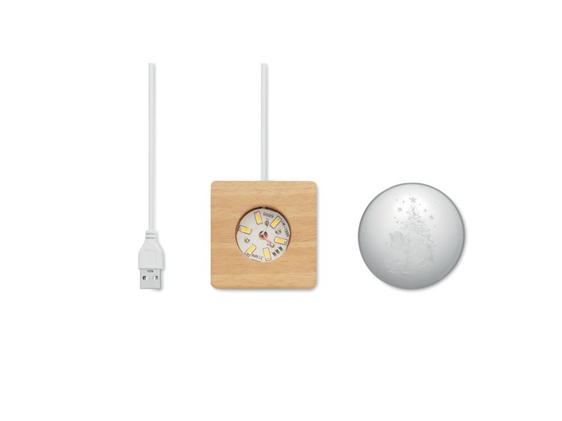 SANTA LIGHT - Kerst LED glas bol