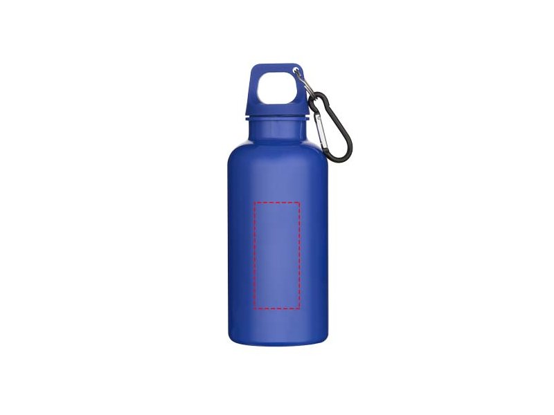 Oregon 400 ml effen waterfles van RCS gecertificeerd gerecycled plastic met karabijnhaak Oregon 400 ml effen waterfles van RCS gecertificeerd gerecycled plastic met karabijnhaak