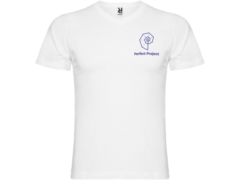 Samoyedo herenshirt met V-hals en korte mouwen Samoyedo herenshirt met V-hals en korte mouwen